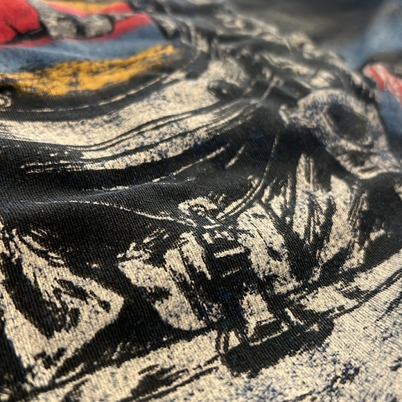 NASA Fifth Sun T Shirt Long Sleeve L Blue Mens Astronaut Space Shuttle Crew Neck - Picture 13 of 16